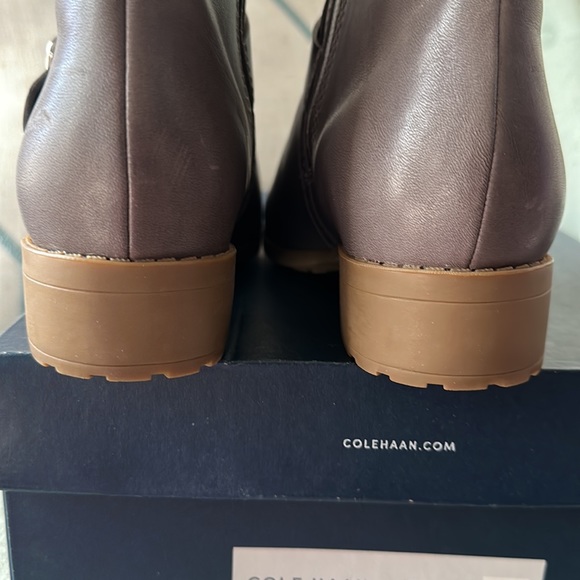 Cole Haan Weatherproof Stormcloud Grey Huntley Booties - Picture 11 of 14